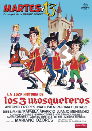 Carátula frontal de La loca historia de los 3 mosqueteros