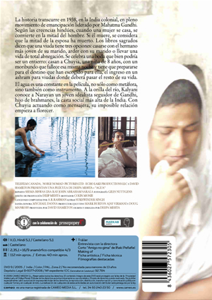 Car&aacute;tula trasera de Agua