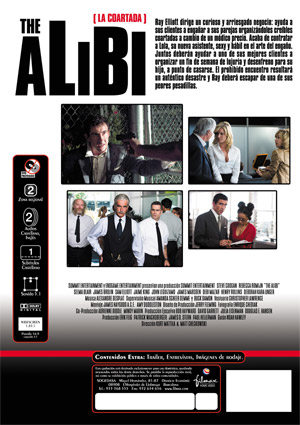 Carátula trasera de The alibi (La coartada)