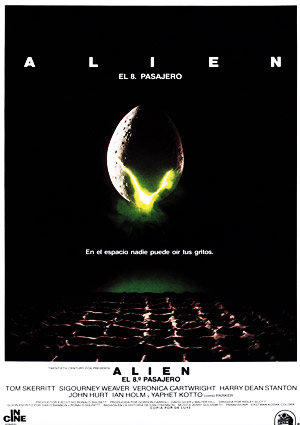 poster de Alien, el octavo pasajero