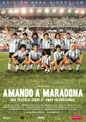 Carátula frontal de Amando a Maradona
