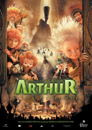 Carátula frontal de Arthur y los Minimoys
