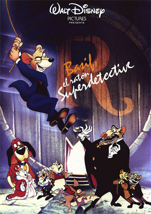 poster de Basil, el rat�n superdetective