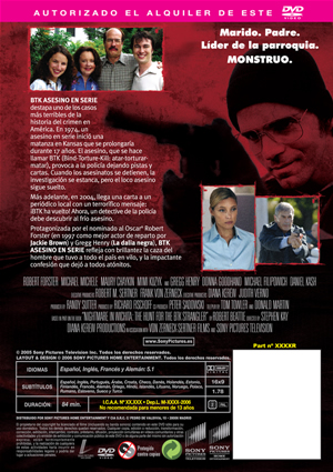 Carátula trasera de BTK Asesino en serie (tv)