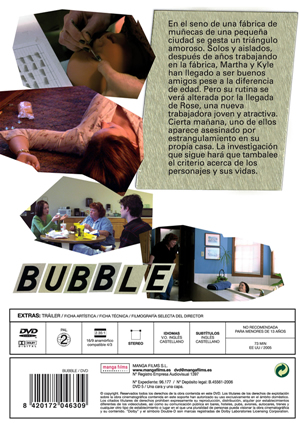 Carátula trasera de Bubble