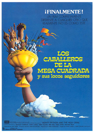 poster de Los caballeros de la mesa cuadrada y sus locos seguidores