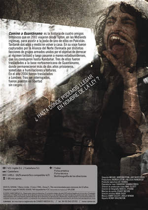 Car&aacute;tula trasera de Camino a Guant�namo