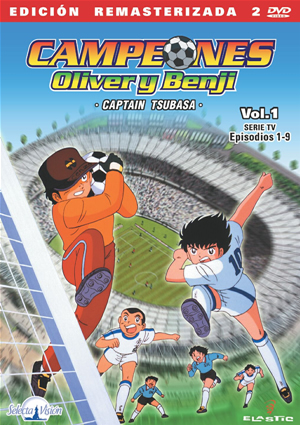 Carátula frontal de Campeones - Oliver y Benji: Vol. 01 (001-009)