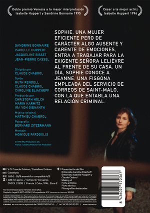 Carátula trasera de La ceremonia (La crmonie) Edicin Especial