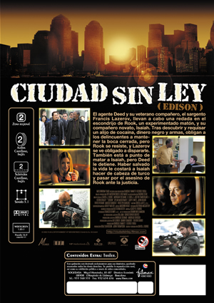 Carátula trasera de Ciudad sin ley