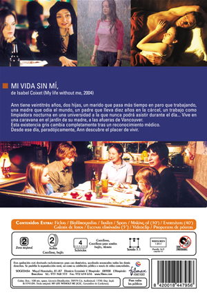 Carátula trasera de Mi vida sin m (Cinemateca Filmax)