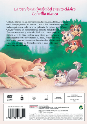 Carátula trasera de Goodtimes: Colmillo blanco