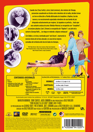Carátula trasera de Con faldas y a lo loco: Cinema Reserve