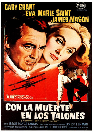 poster de Con la muerte en los talones