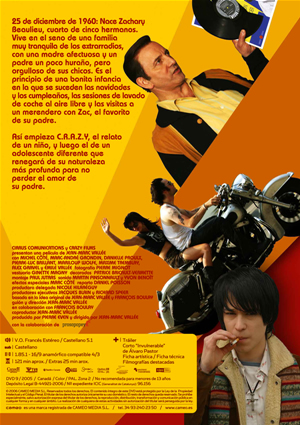 Carátula trasera de C.R.A.Z.Y. (CRAZY)