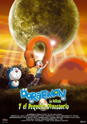 poster de Doraemon y el pequeo dinosaurio