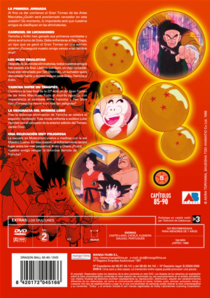 Carátula trasera de Dragon Ball 15 (Bola de Dragn vol.15)