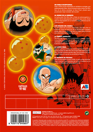 Carátula trasera de Dragon Ball 17 (Bola de Dragn vol.17)