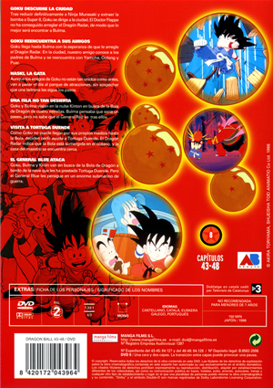 Carátula trasera de Dragon Ball 08 (Bola de Dragn vol.08)
