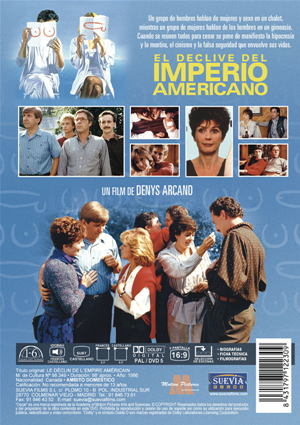 Car&aacute;tula trasera de El declive del imperio americano