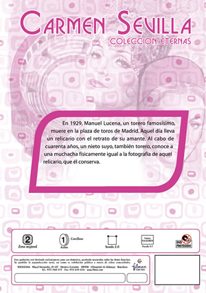 Car&aacute;tula trasera de Carmen Sevilla: El relicario