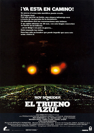 poster de El trueno azul