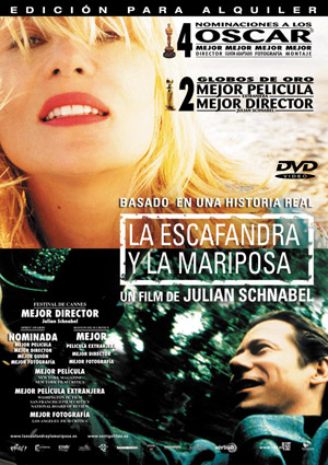 Car&aacute;tula frontal de La escafandra y la mariposa