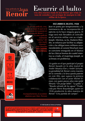 Carátula trasera de Jean Renoir: Escurrir el bulto