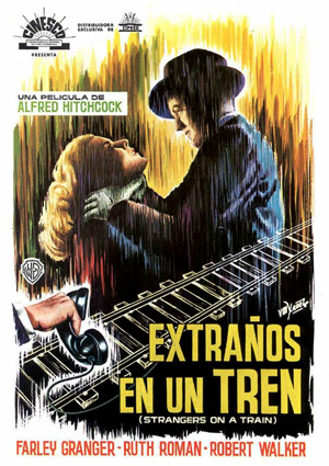 poster de Extraos en un tren