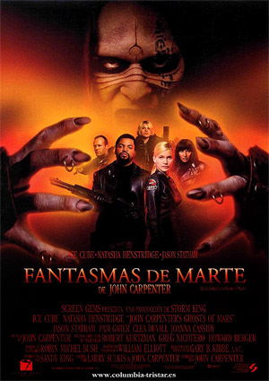 poster de Fantasmas de Marte de John Carpenter