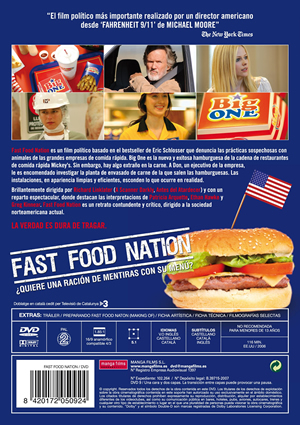 Carátula trasera de Fast Food Nation