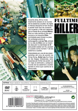 Carátula trasera de Fulltime Killer