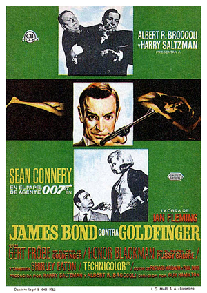 poster de James Bond 03: James Bond Contra Goldfinger