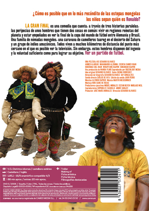 Carátula trasera de La gran final