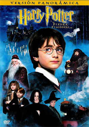 Carátula frontal de Harry Potter y la Piedra Filosofal