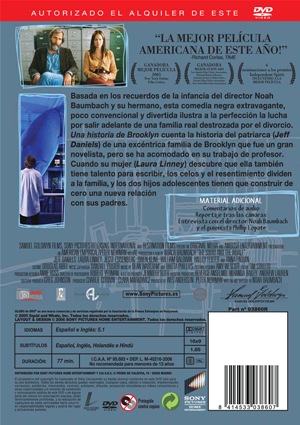 Carátula trasera de Una historia de Brooklyn