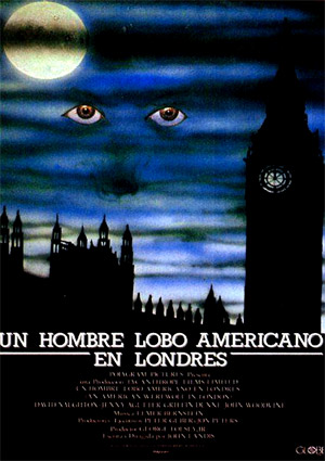 poster de Un hombre lobo americano en Londres