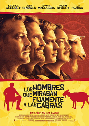 poster de Los hombres que miraban fijamente a las cabras