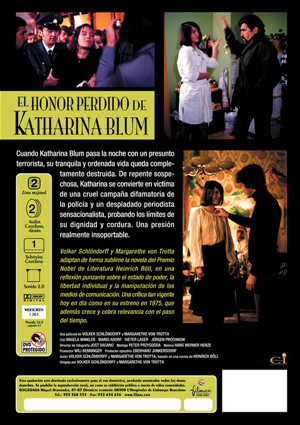 Carátula trasera de El honor perdido de Katahrina Blum