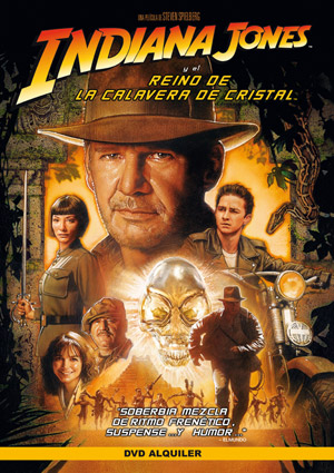 Carátula frontal de Indiana Jones y el reino de la calavera de cristal