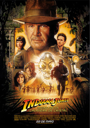 poster de Indiana Jones y el Reino de la Calavera de Cristal