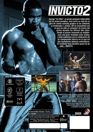 Carátula trasera de Invicto 2