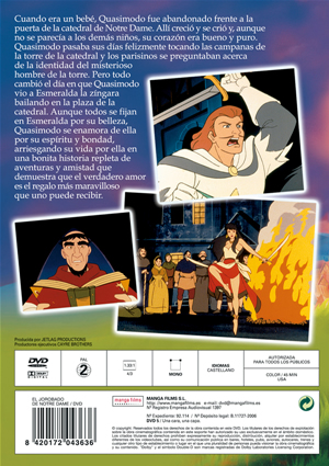 Carátula trasera de Goodtimes: El jorobado de Notre Dame