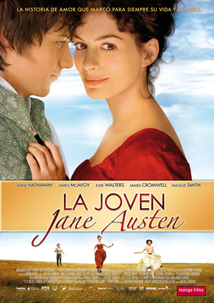 Carátula frontal de La joven Jane Austen