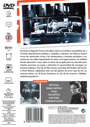 Carátula trasera de Juventud salvaje