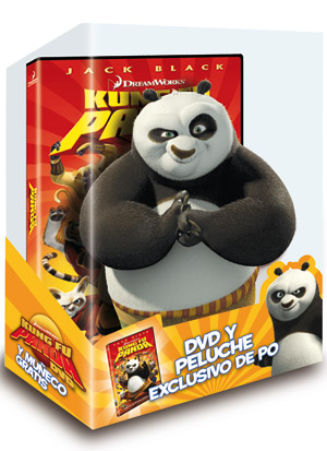 Carátula frontal de Kung Fu Panda + Peluche