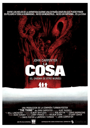 poster de La cosa (El enigma de otro mundo)