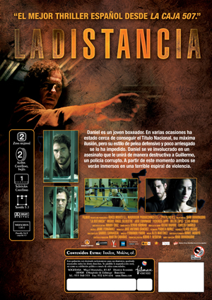 Car&aacute;tula trasera de La distancia