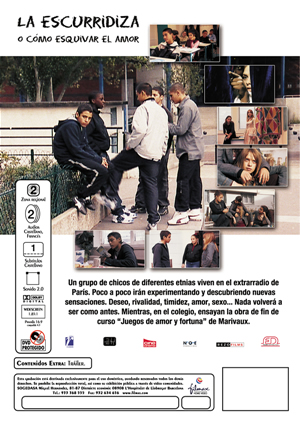 Car&aacute;tula trasera de La escurridiza (o c�mo esquivar el amor)
