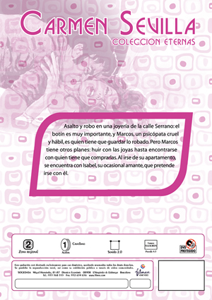 Car&aacute;tula trasera de Carmen Sevilla: La muerte de un quinqui